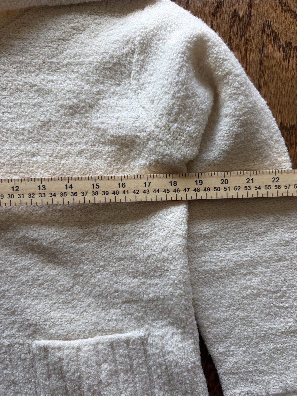 Eileen Fisher Neutral Cream Hooded Bouclé Pullover Wool blend - Picture 6 of 7